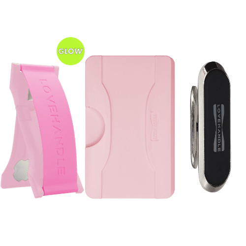 PRO Wallet for MagSafe Bundle - Bubblegum Pink Glow - LoveHandle