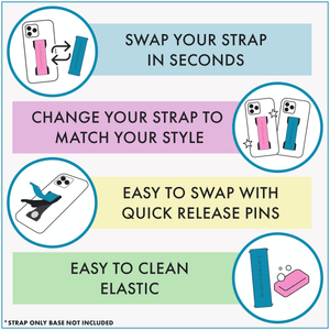 Correa PRO - Elástica Glitter Negra