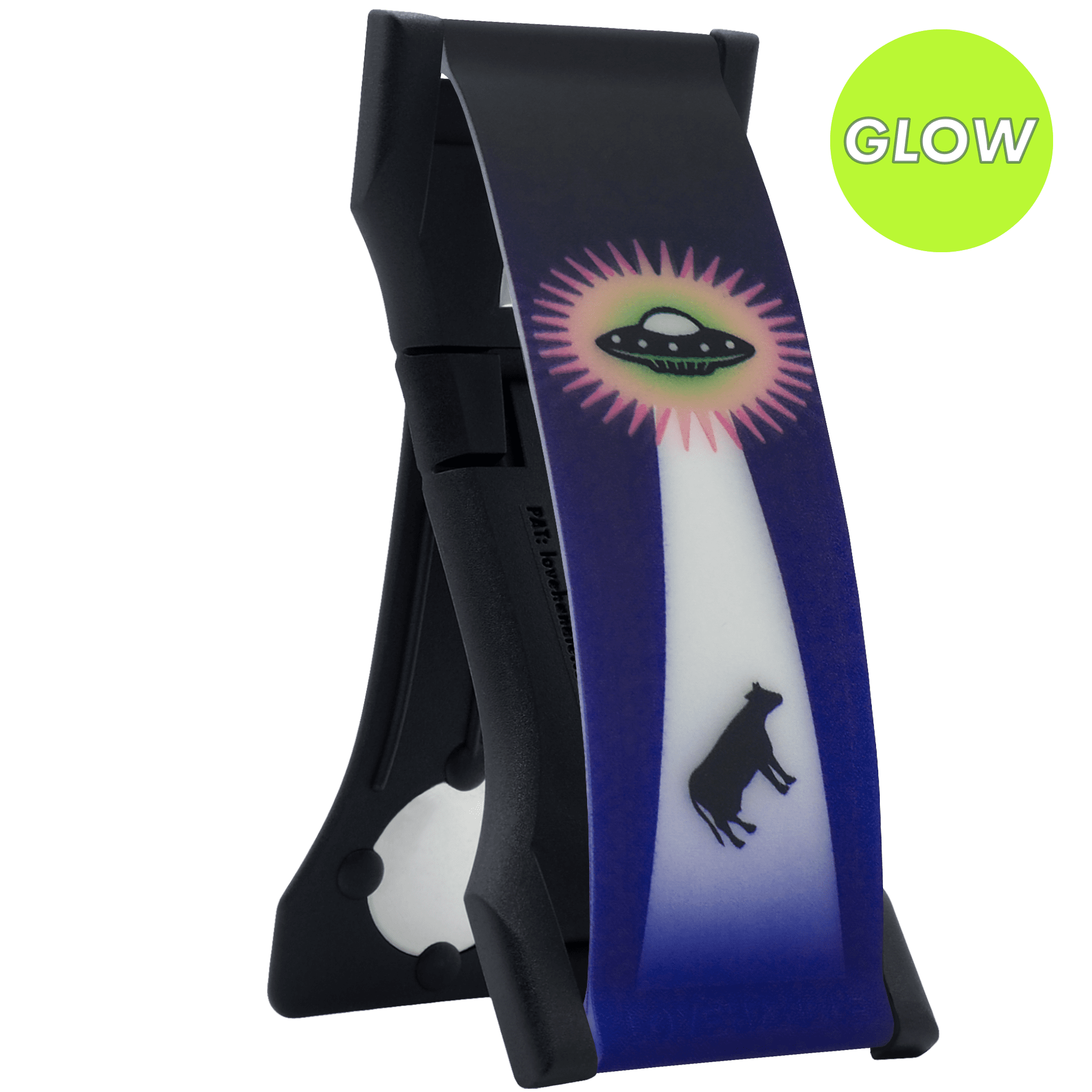 Kickstand Sticker LoveHandle PRO – Glow-in-the-Dark Phone Grip with Kickstand