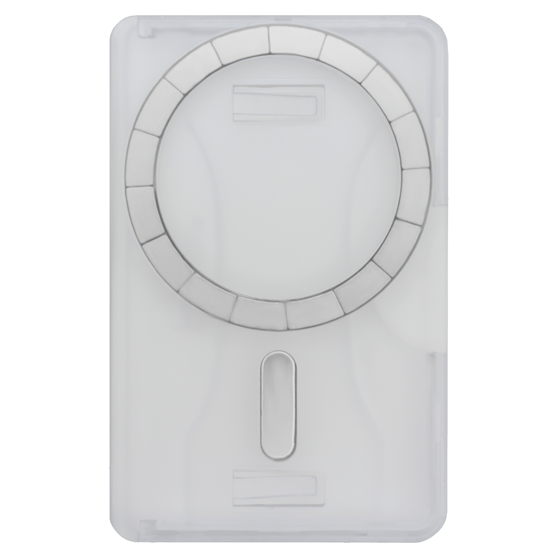 PRO Wallet for MagSafe - Crystal Clear Glitter on White Wallet