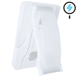 PRO Wallet for MagSafe® - Crystal Clear Glitter on White Wallet - LoveHandle