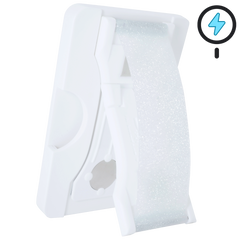 PRO Wallet for MagSafe® - Crystal Clear Glitter on White Wallet