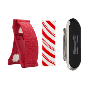 Paquete de bastón de caramelo con purpurina roja