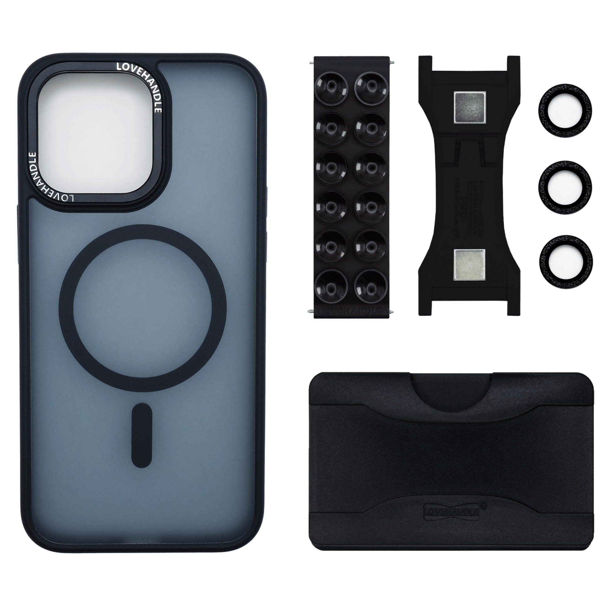 Total Package - PRO Wallet for MagSafe - Black Suction