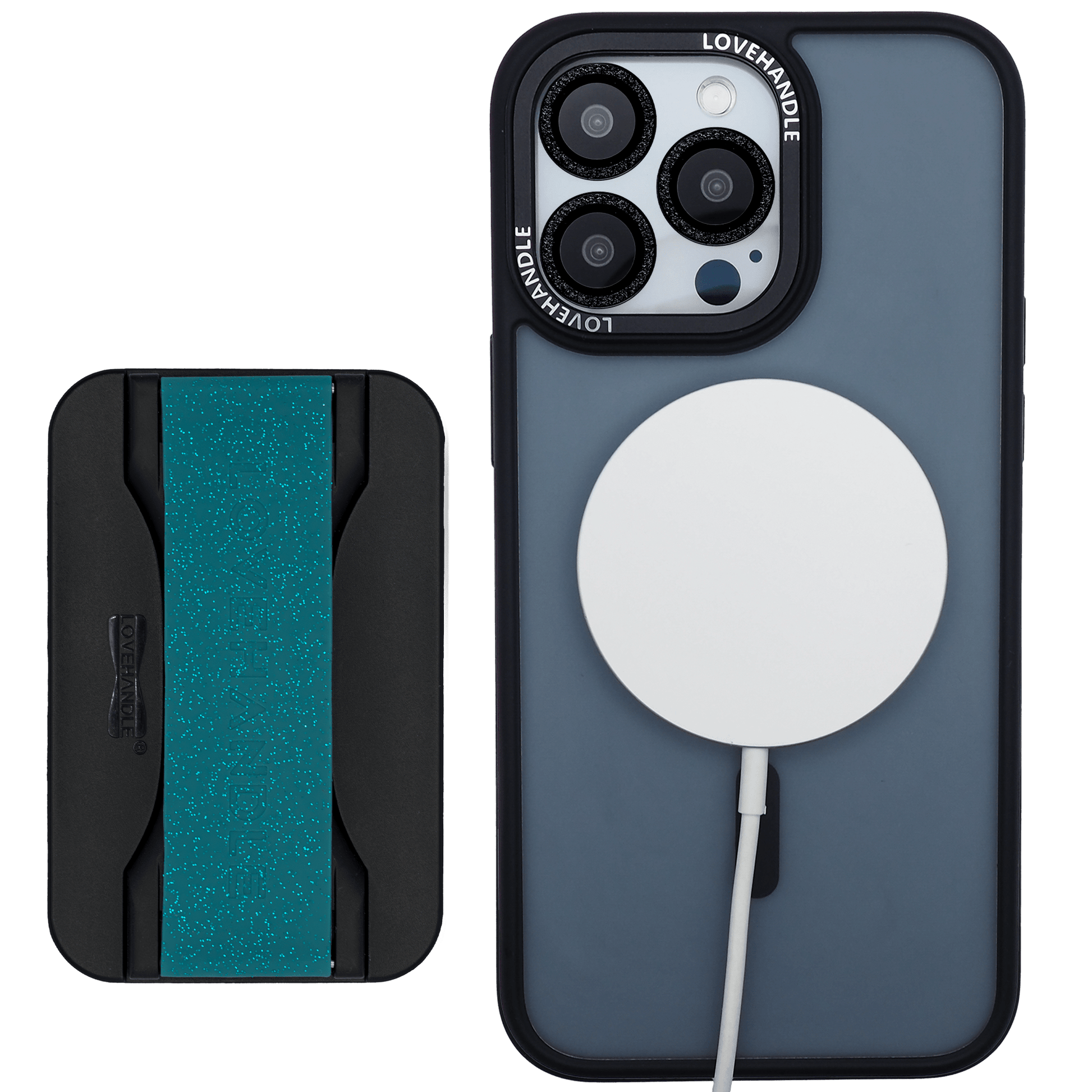 Total Package - PRO for Magsafe - Blue Agate Glitter