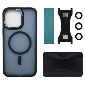 Total Package - PRO Wallet for MagSafe - Blue Agate Glitter