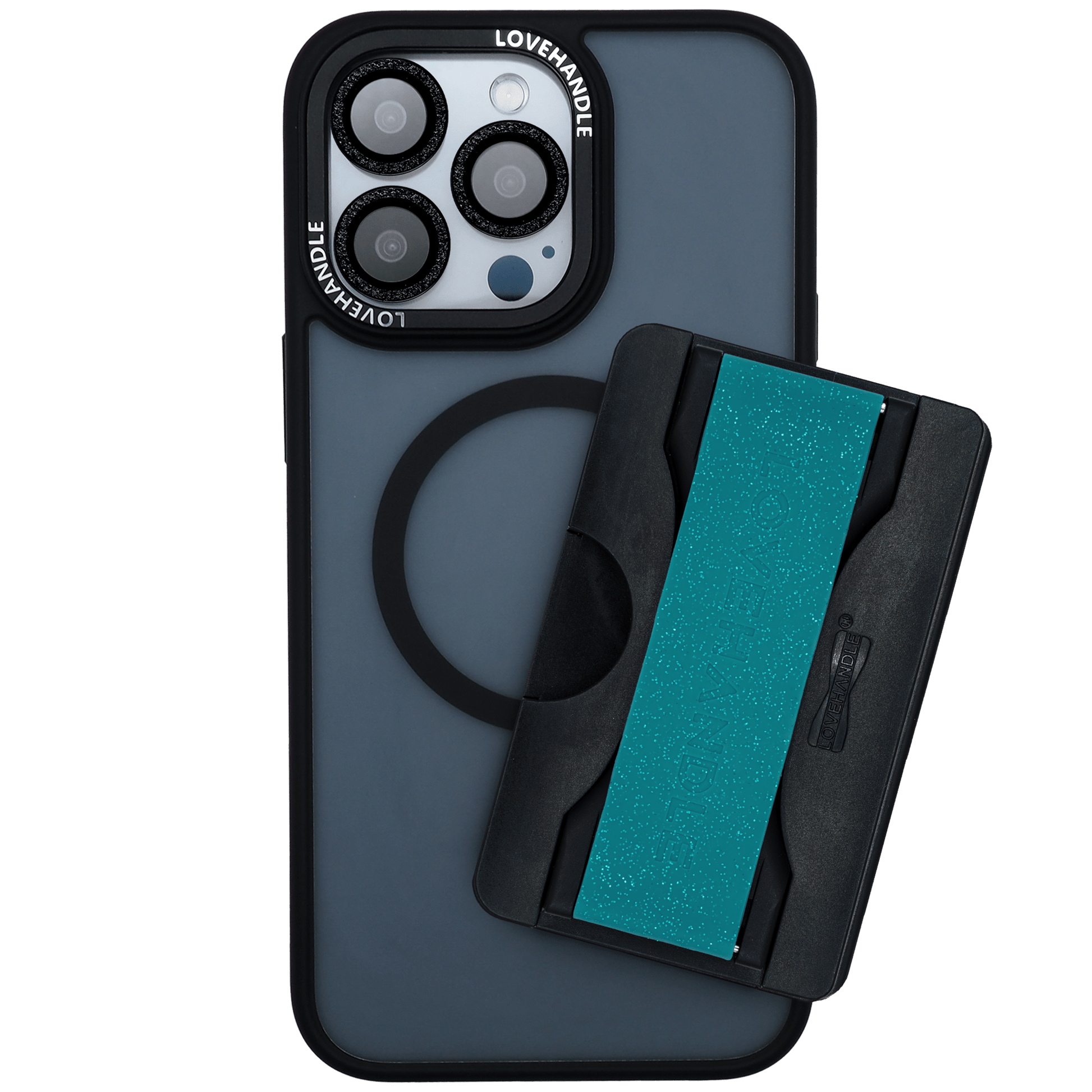 Total Package - PRO Wallet for MagSafe - Blue Agate Glitter