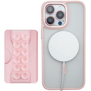 Total Package - PRO Wallet for MagSafe - Light Pink Suction