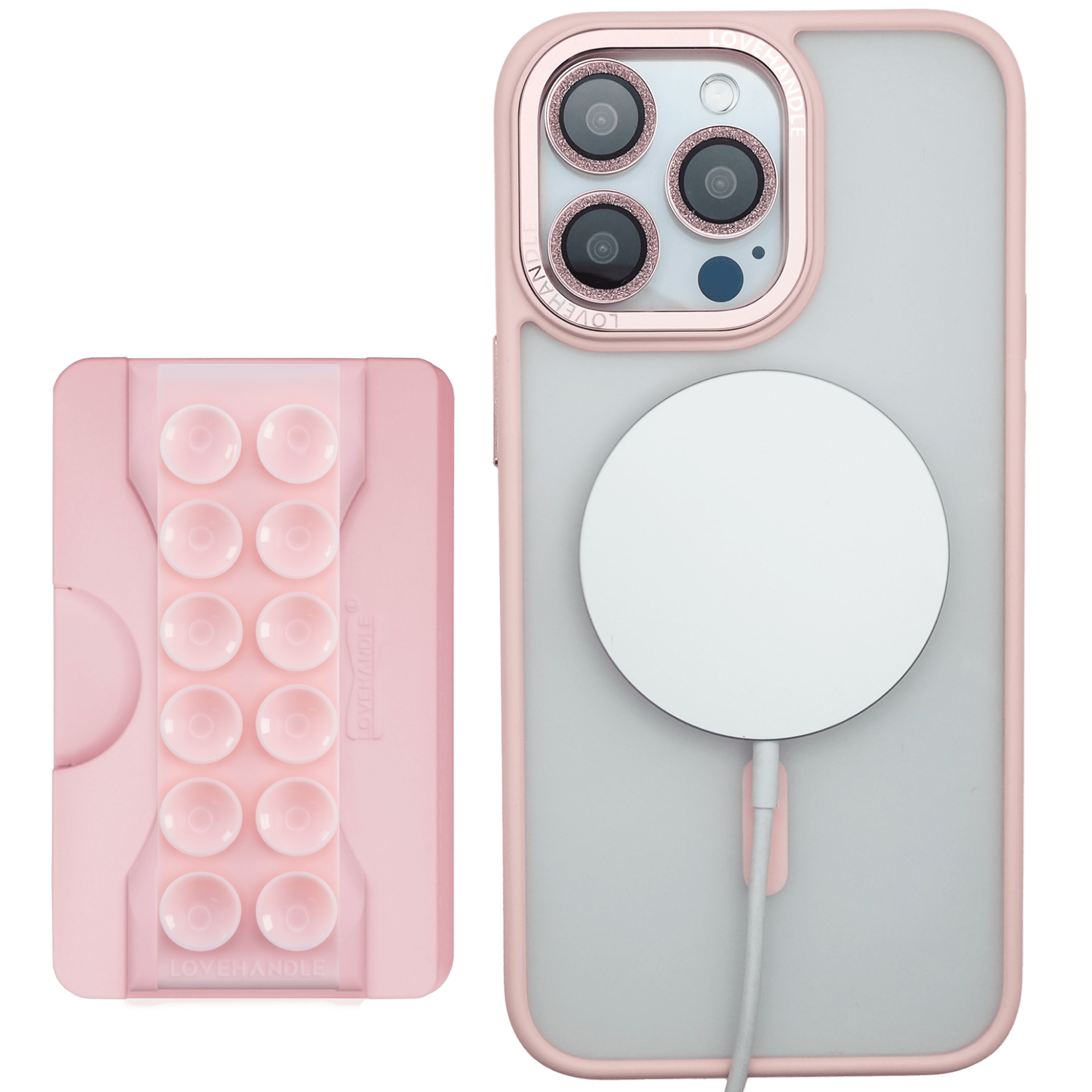 Total Package - PRO Wallet for MagSafe - Light Pink Suction