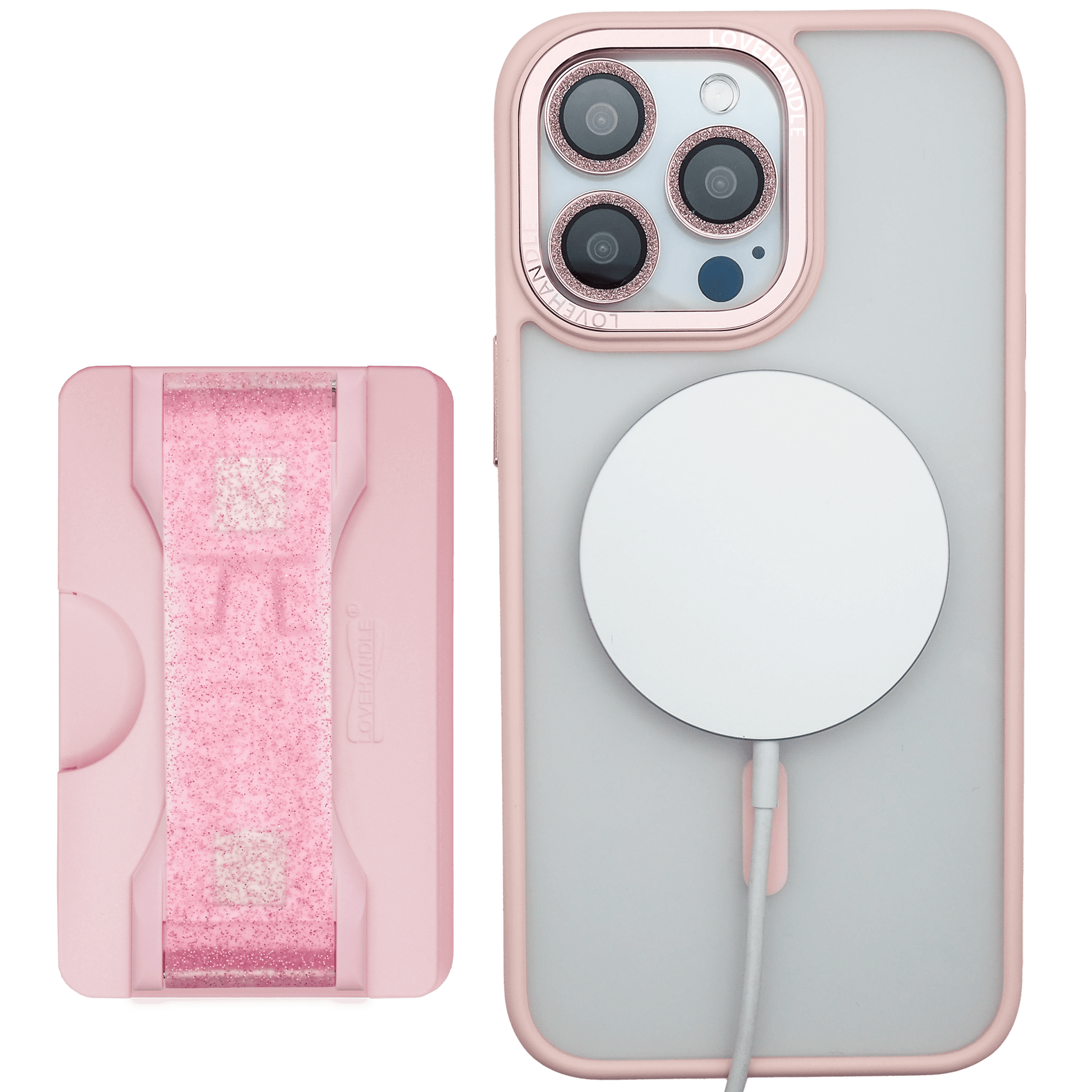 Total Package - PRO Wallet for MagSafe - Pink Diamond Glitter