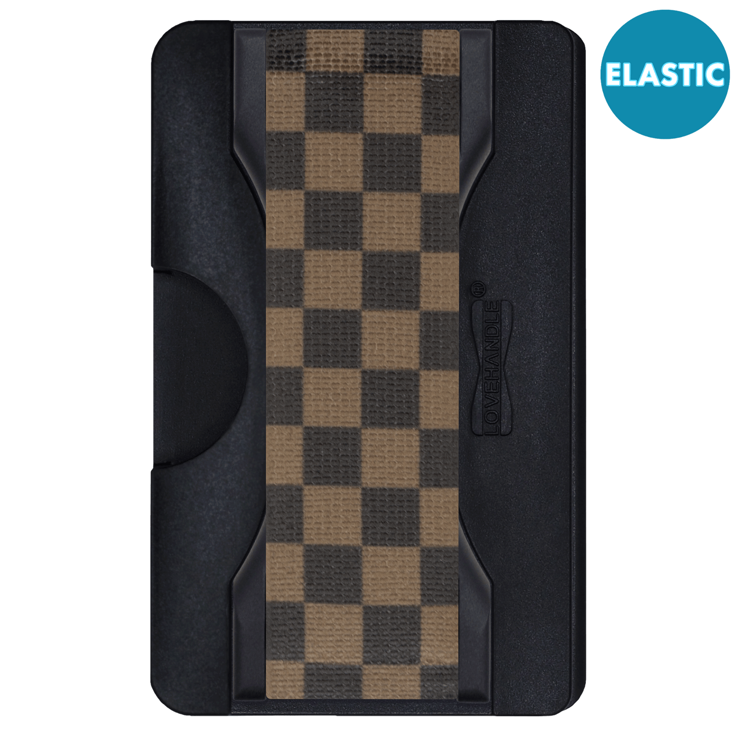 Cartera PRO para MagSafe Duo - Elástico con purpurina negra