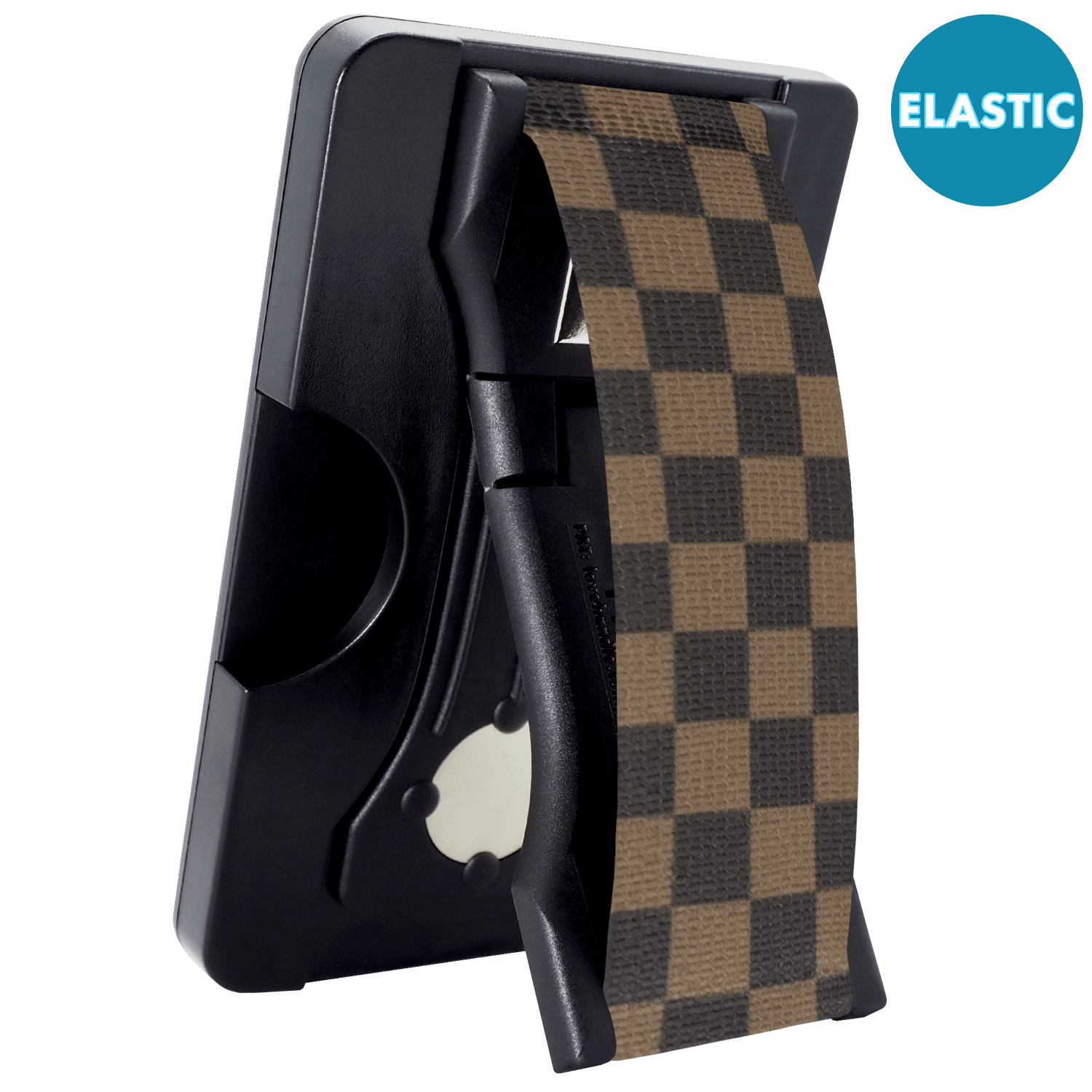 Cartera PRO para MagSafe Duo - Elástico con purpurina negra