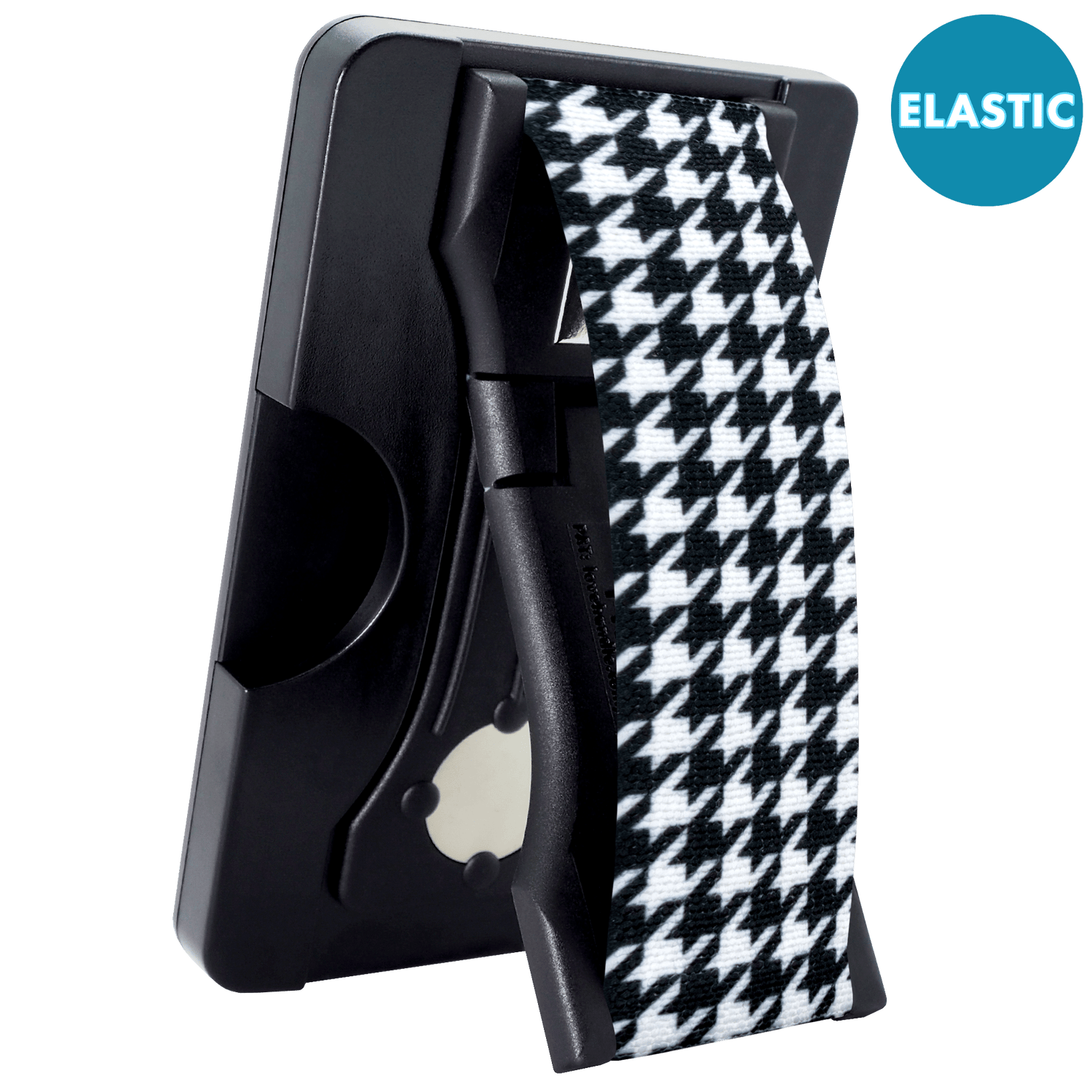 Cartera PRO para MagSafe Duo - Elástico con purpurina negra