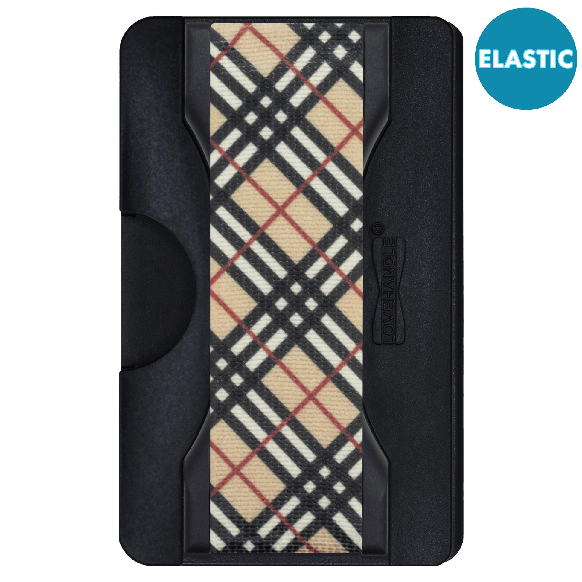 Cartera PRO para MagSafe Duo - Elástico con purpurina negra