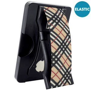 Cartera PRO para MagSafe Duo - Elástico con purpurina negra