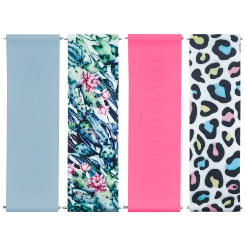PRO Strap Bundle - Airy Blue, Cacti Field, Hot Pink, and Pastel Leopard